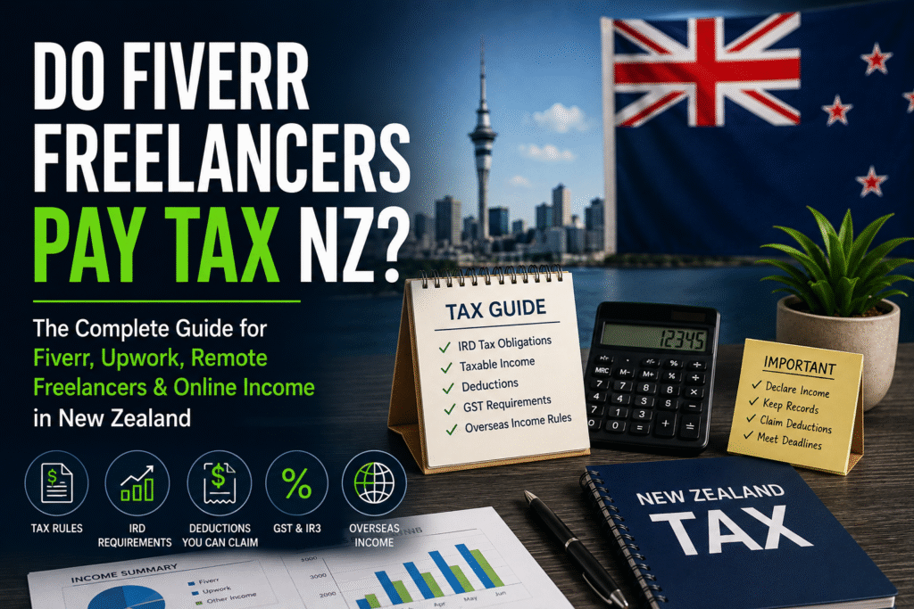 Do Fiverr freelancers pay tax NZ guide for Fiverr, Upwork and freelance income tax rules in New Zealand
