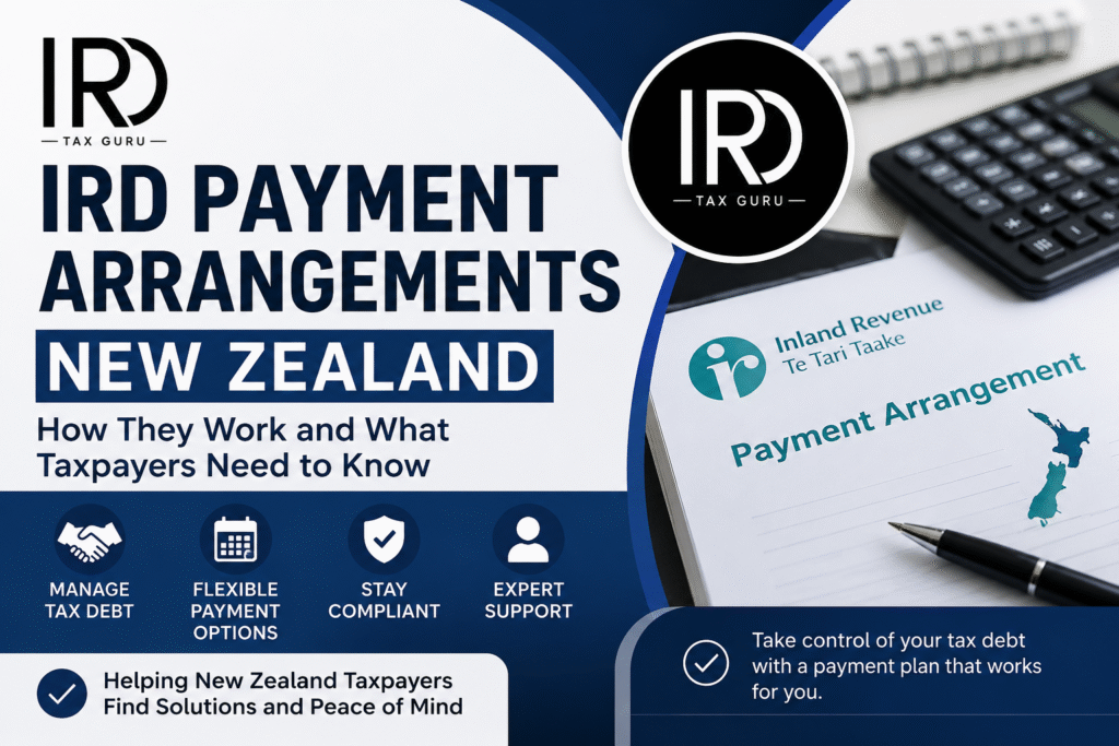 IRD Payment Arrangements New Zealand guide explaining how Inland Revenue payment plans work for taxpayers managing tax debt