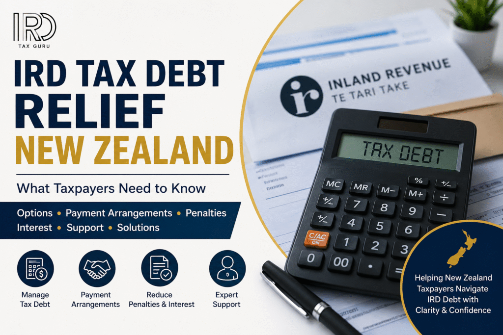 IRD Tax Debt Relief New Zealand guide for taxpayers dealing with Inland Revenue debt payment arrangements and tax relief options