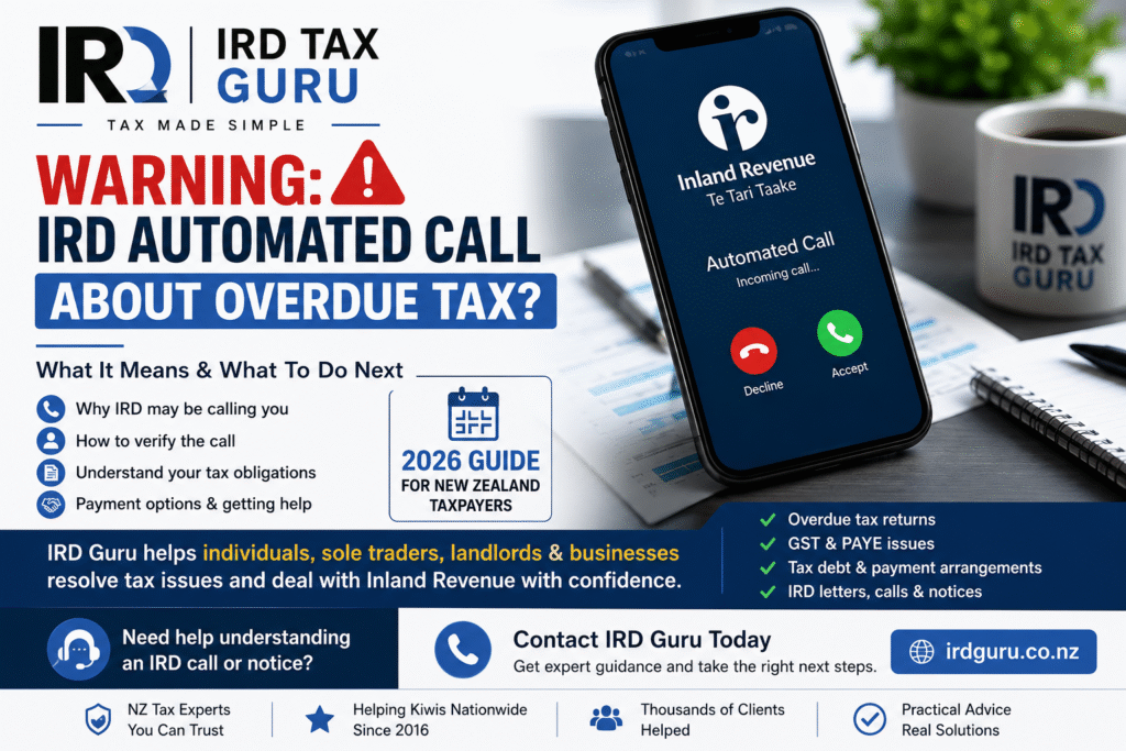 IRD Automated Call About Overdue Tax? What It Means in 2026 NZ