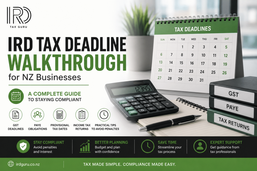 IRD Tax Deadline Walkthrough for NZ Businesses