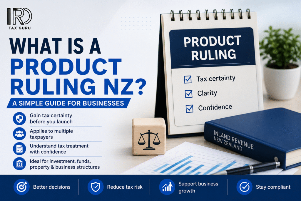 Product Ruling NZ guide explaining how businesses and investors can gain tax certainty before launching products or investment arrangements