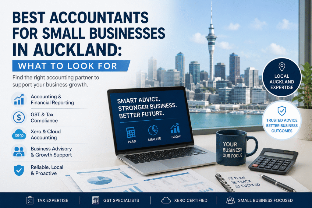Best accountants for small businesses in Auckland providing accounting, GST, tax and business advisory support