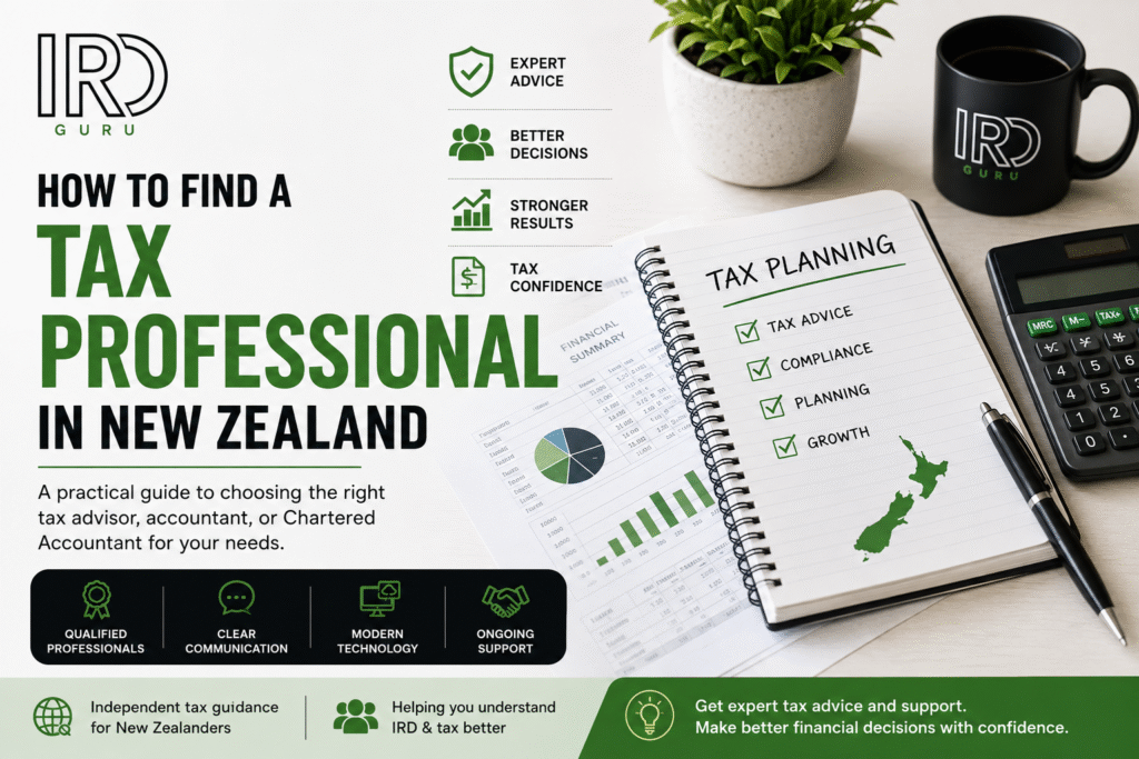 How to find a tax professional in New Zealand – guide to choosing the right tax advisor or accountant