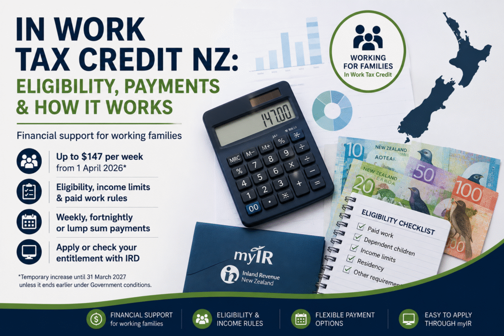 In Work Tax Credit NZ eligibility and payment information
