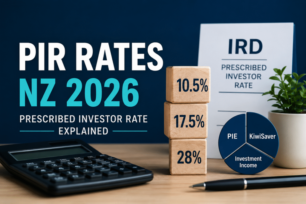 IRD PIR rates NZ 2026 and prescribed investor rate explained