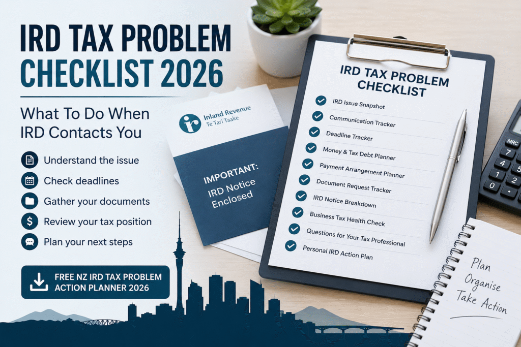 NZ IRD Tax Problem Checklist 2026 for managing IRD tax issues
