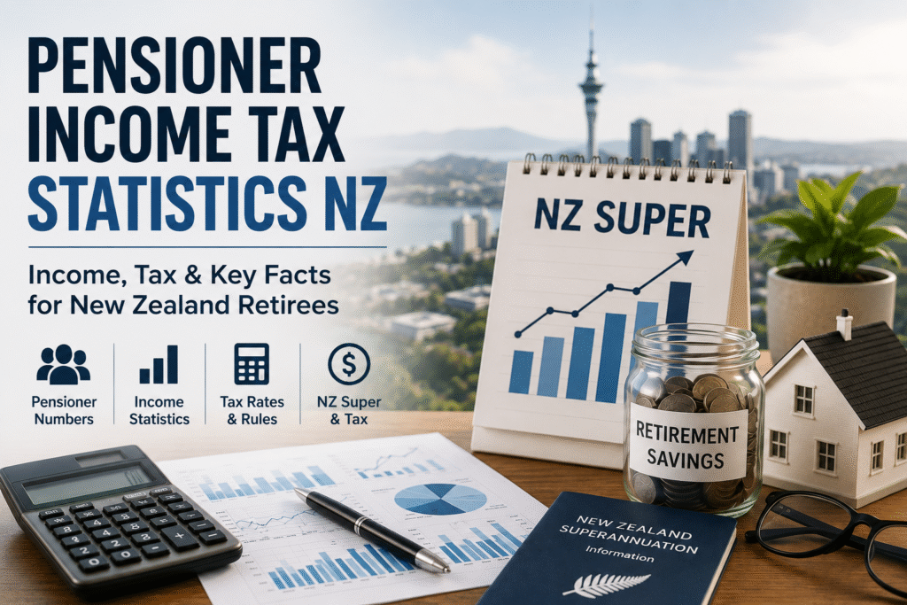 Pensioner income tax statistics NZ showing NZ Superannuation, retirement income and tax
