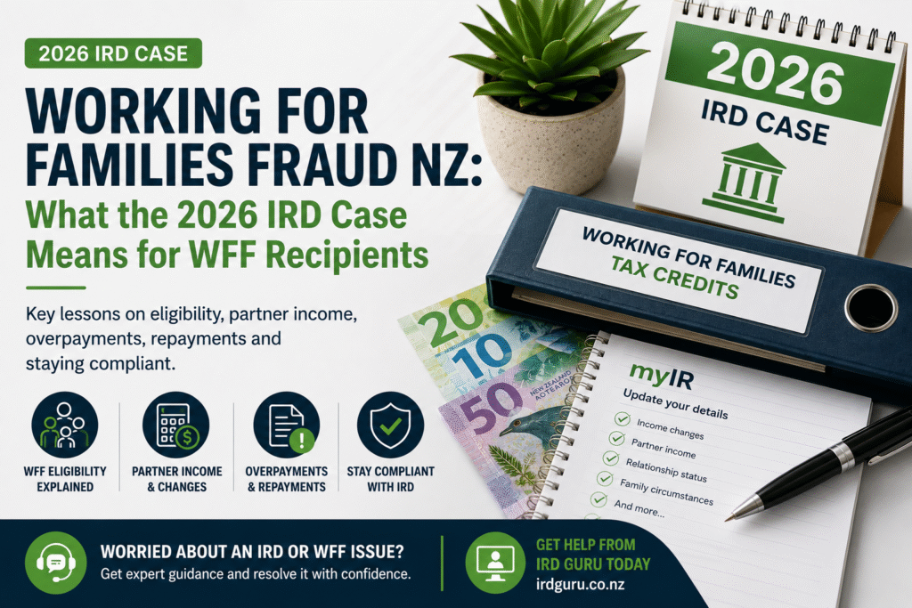 Working for Families fraud NZ 2026 IRD case explained