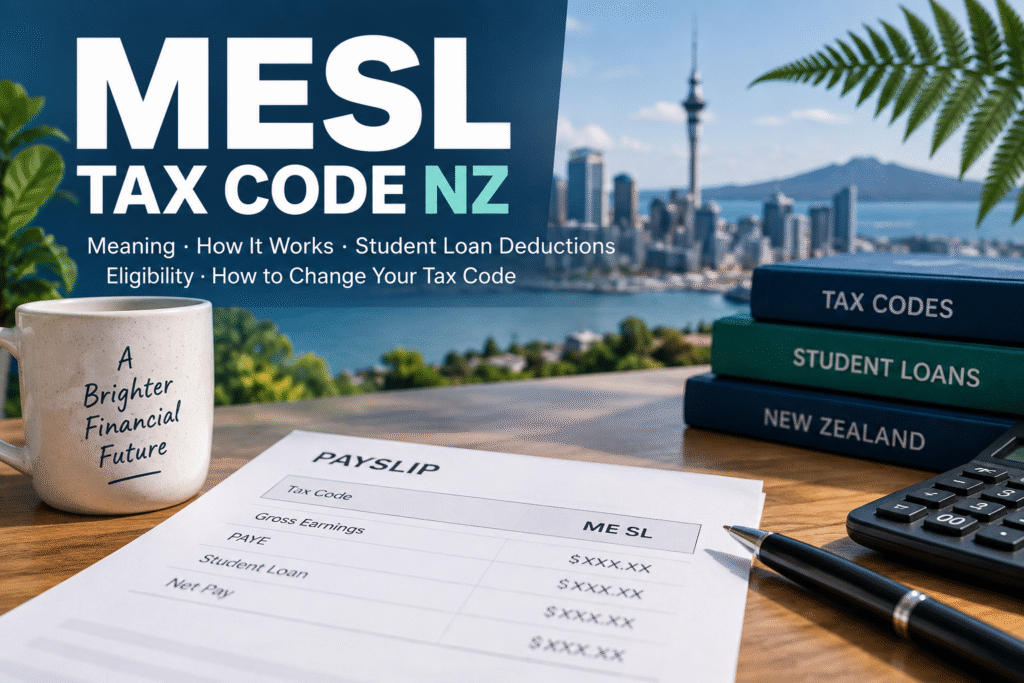 MESL tax code NZ explained for 2026, including ME SL and student loan deductions