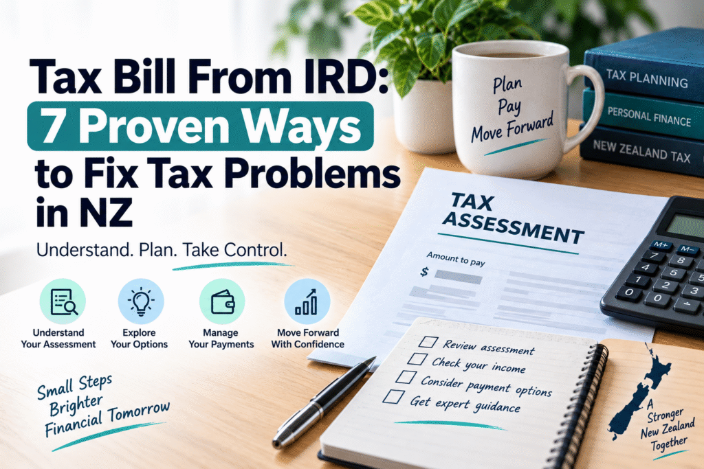 Tax bill from IRD in New Zealand and what to do next